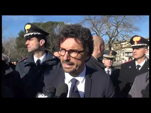 Il ministro Toninelli a Ponte Buriano: 