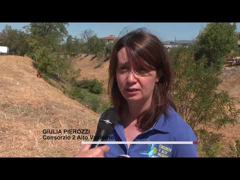 Al via la manutenzione dei corsi d'acqua ad Arezzo da parte del Cb 2 Alto Valdarno