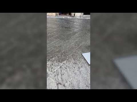 Arezzo, violenta grandinata si abbatte sulla città