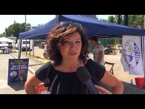 Nisini(Lega Nord), la senatrice tra i cittadini al mercato del Giotto