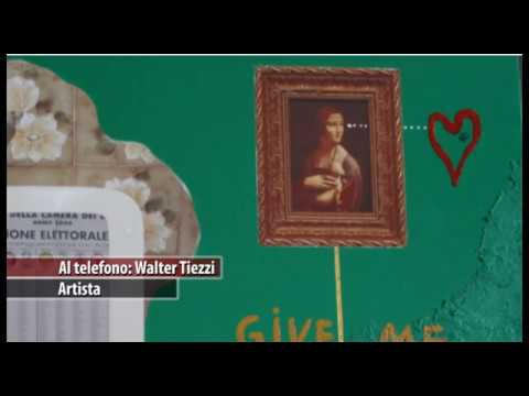 Un quadro con vera cocaina: la provocazione dell'artista aretino Tiezzi