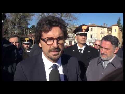 E45: Il Ministro Danilo Toninelli in visita al Viadotto Puleto
