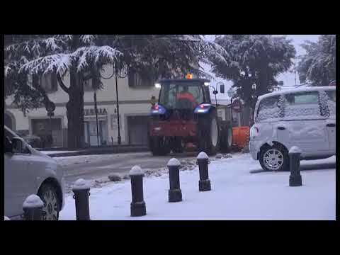 Neve, imbiancata la provincia di Arezzo
