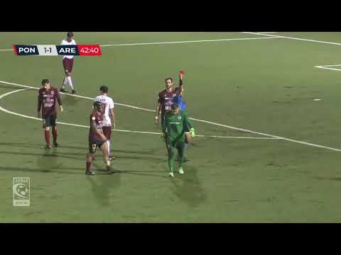 Pontedera rimane taboo per l'Arezzo: espulso Pissardo, Gori non basta (2-1)